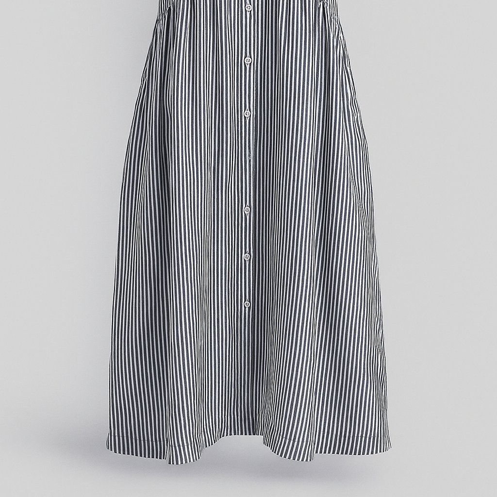 Sophisticated Midi Dress with Convenient Pockets