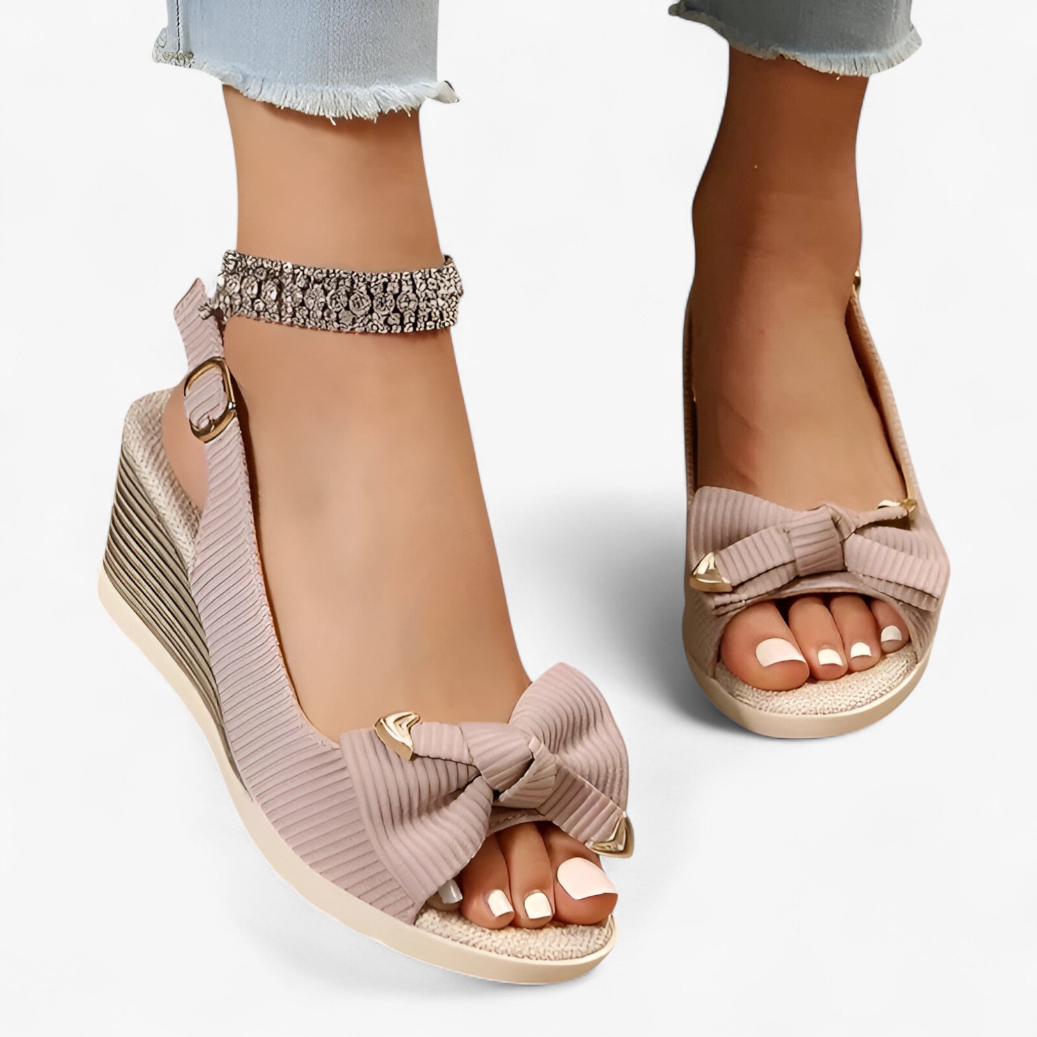 Sanne | Summer sandals with wedge heels - Elegant and comfortable