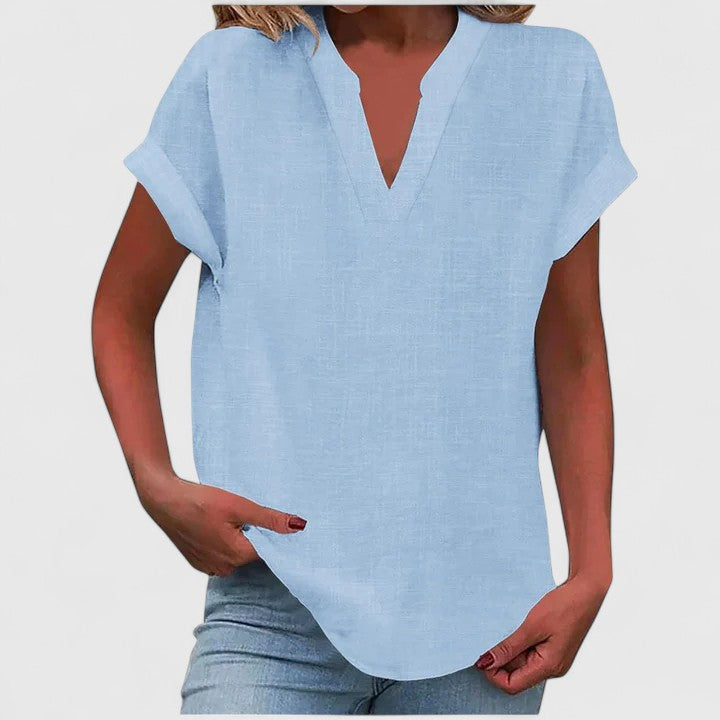 Xavinah Cozy V-Neck Top — Soft Knit, Everyday Comfort