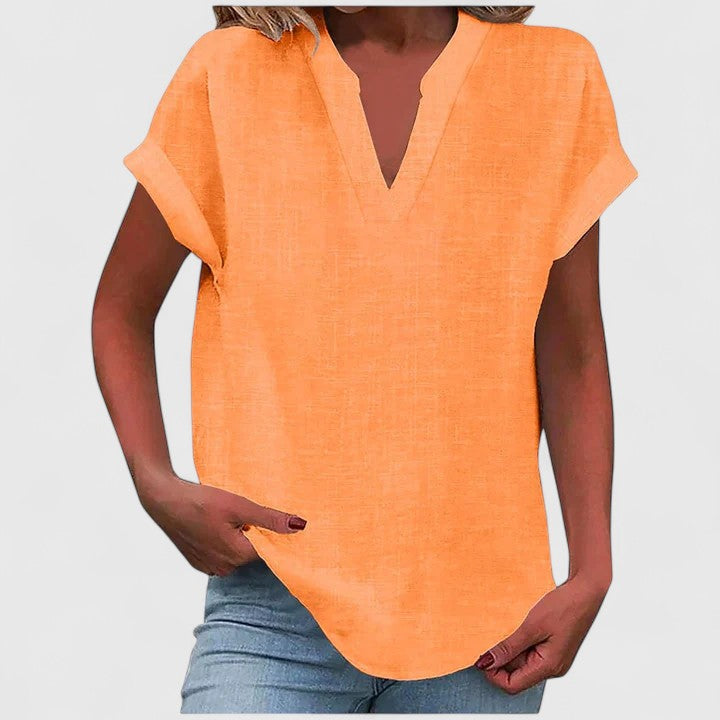 Xavinah Cozy V-Neck Top — Soft Knit, Everyday Comfort