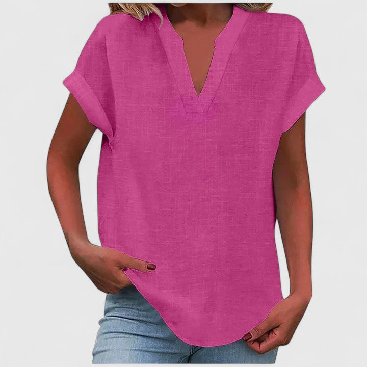 Xavinah Cozy V-Neck Top — Soft Knit, Everyday Comfort