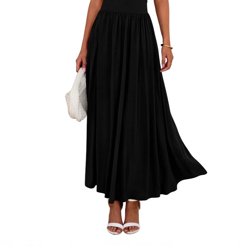 Sleeveless Ruched Maxi Dress with a Flattering High-Waisted Silhouette