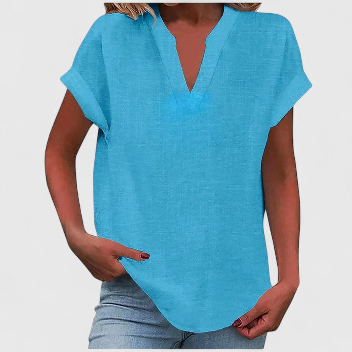 Xavinah Cozy V-Neck Top — Soft Knit, Everyday Comfort