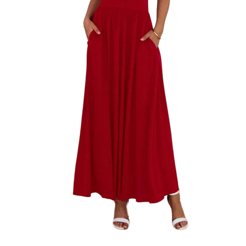 Sleeveless Ruched Maxi Dress with a Flattering High-Waisted Silhouette