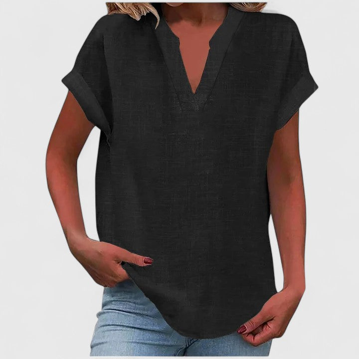Xavinah Cozy V-Neck Top — Soft Knit, Everyday Comfort