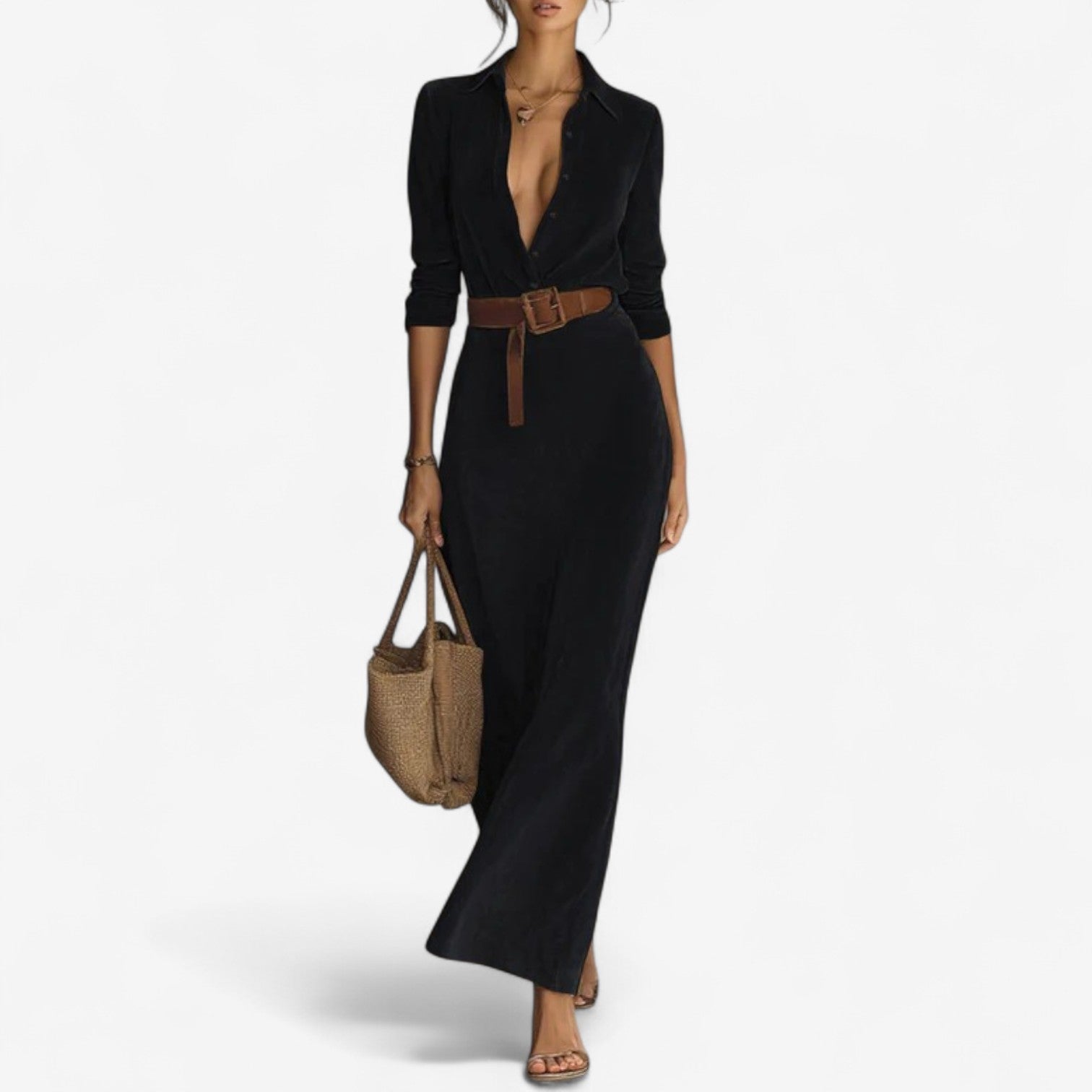 Modern Minimalist Maxi Dress