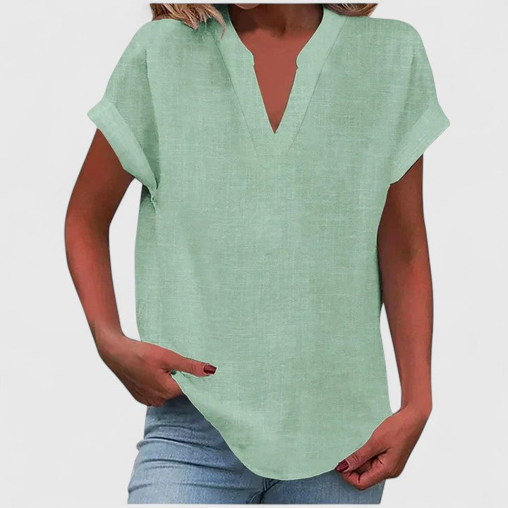 Xavinah Cozy V-Neck Top — Soft Knit, Everyday Comfort