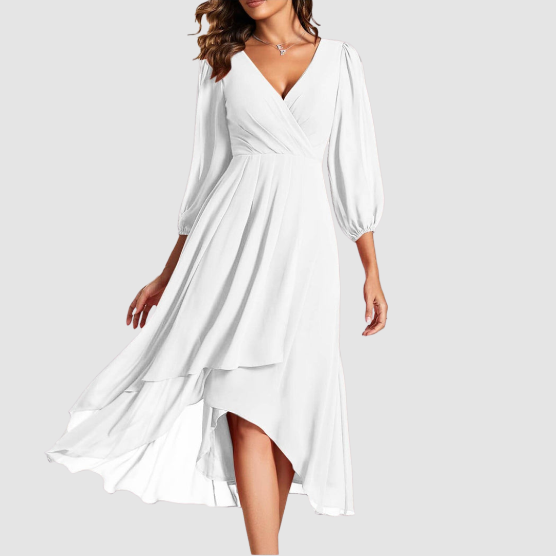 Elegant V-Neck Maxi Dress