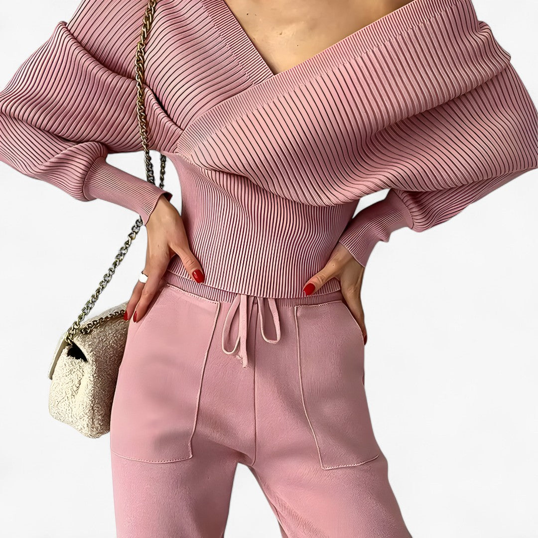 Leila | Modern rib-knit jumpsuit