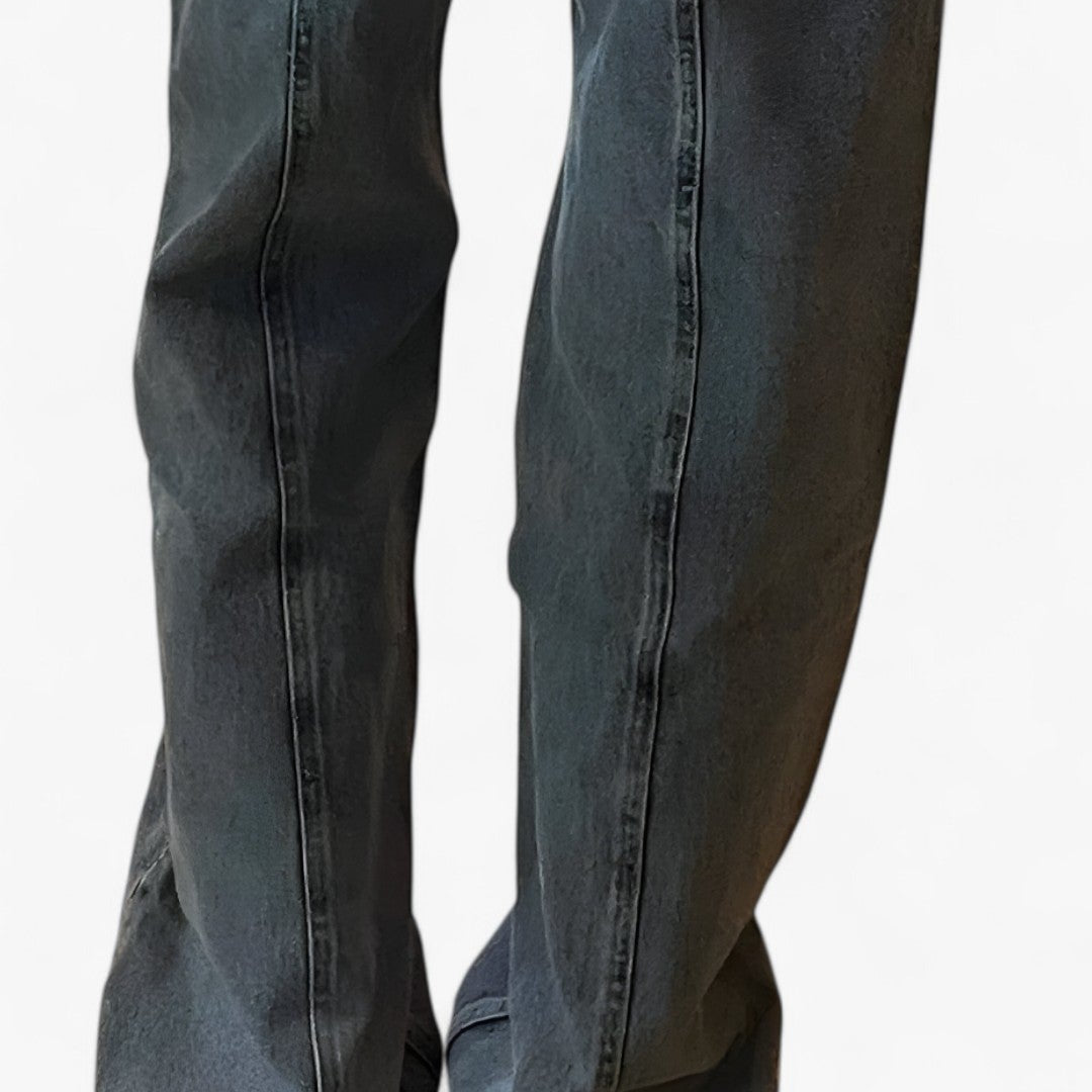 Low-rise jeans with star print