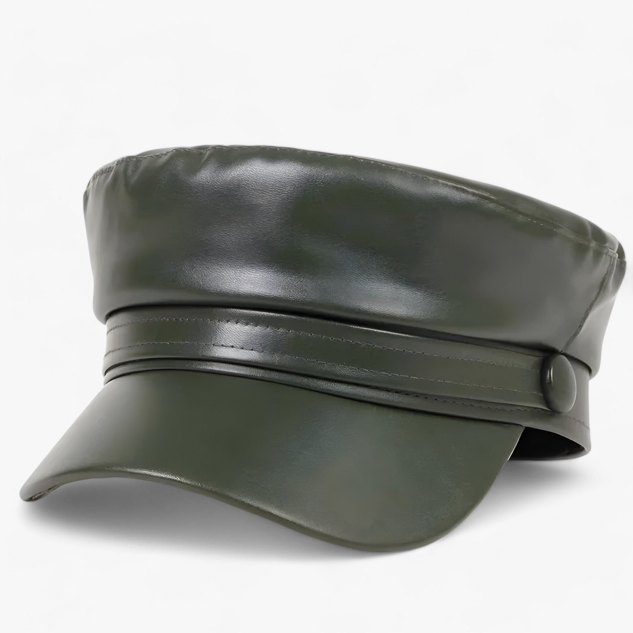 Nova | Octagonal flat cap | PU leather hat