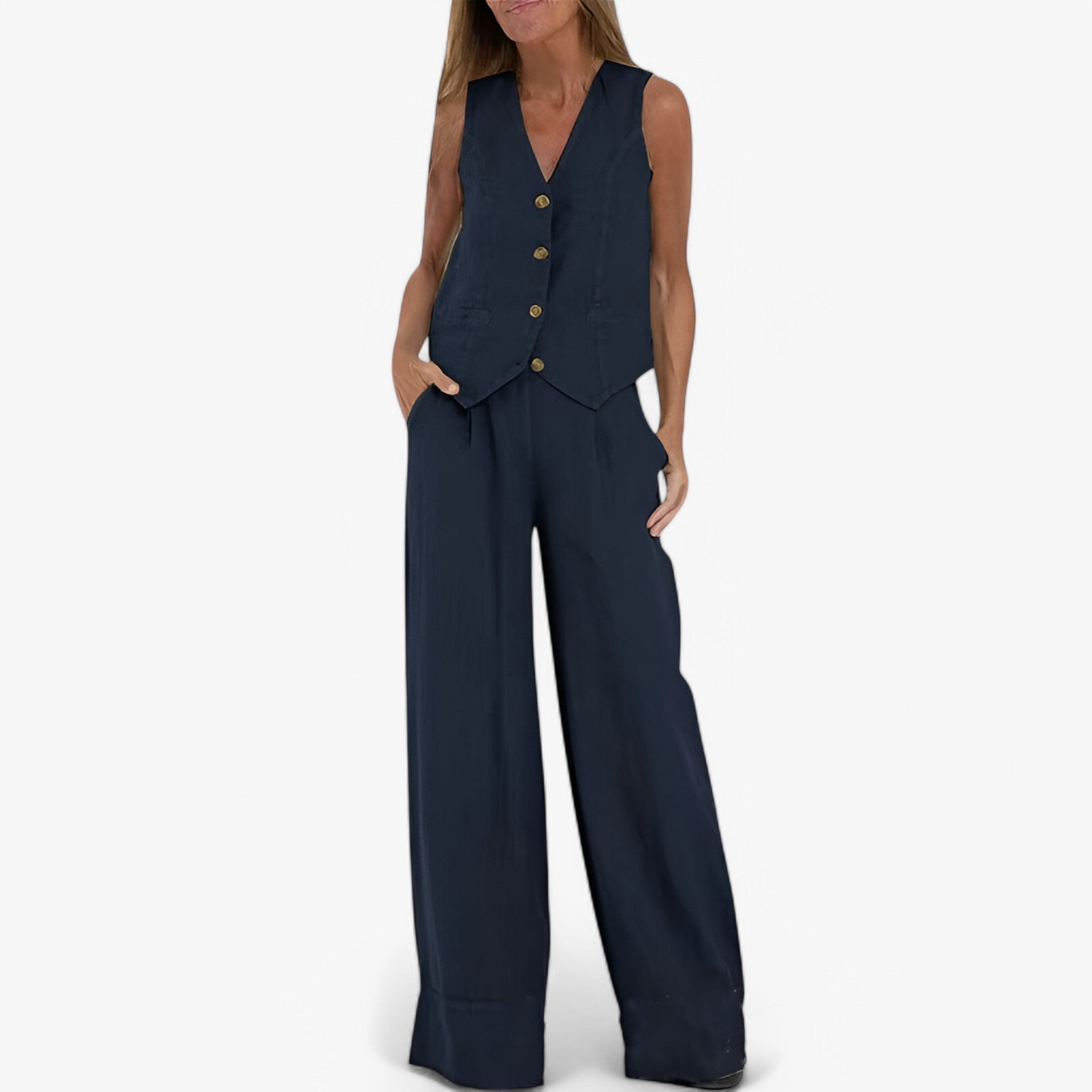 Lina | Sleeveless Vest (with free matching pants)