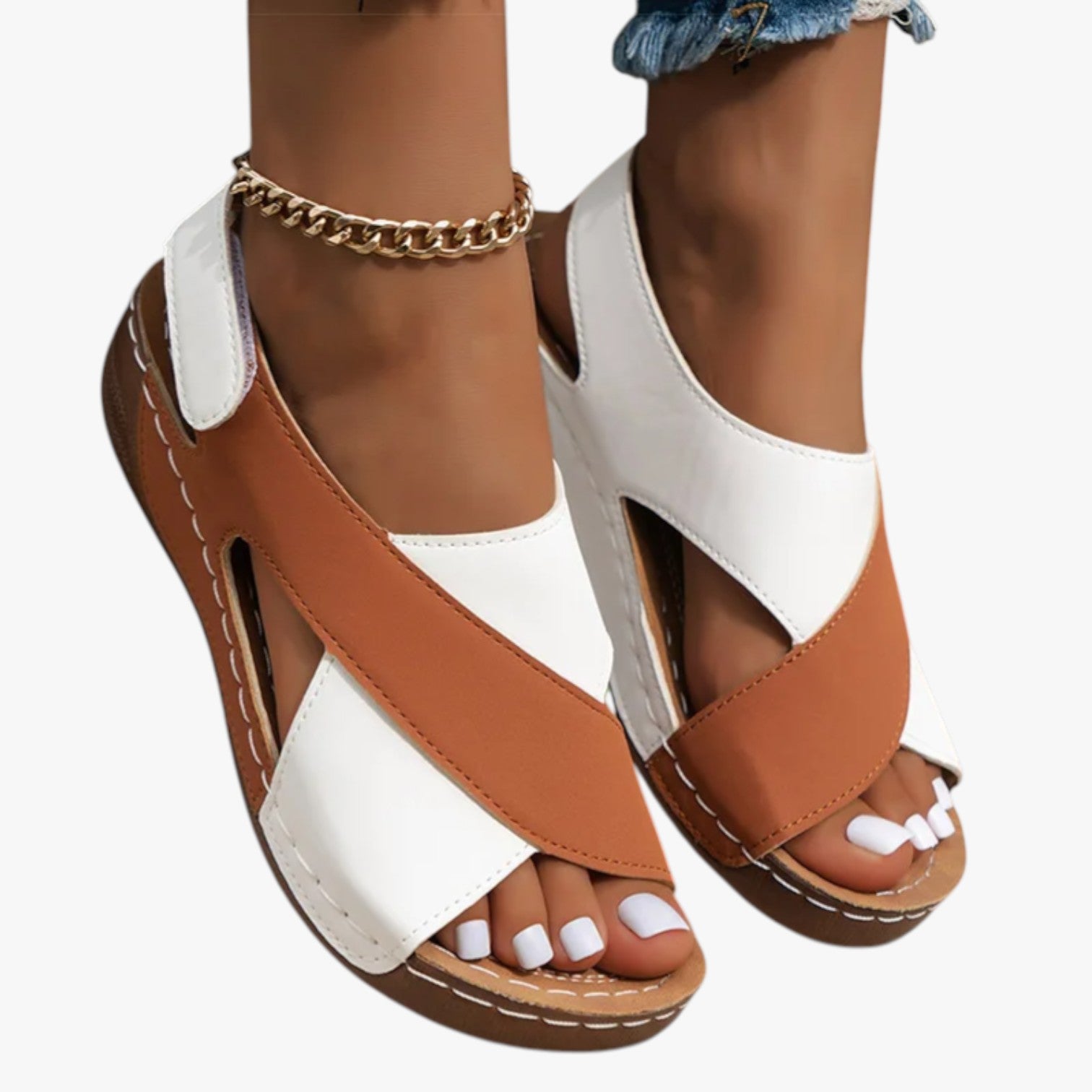 Rachelle | Summery comfort with style - Soft and lightweight wedge-heel sandals