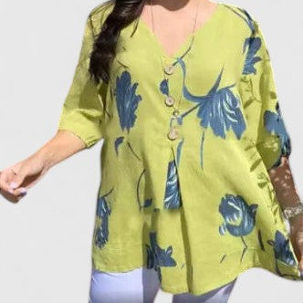 Isabel | Elegant Floral-Pattern Blouse for a Polished, Chic Look