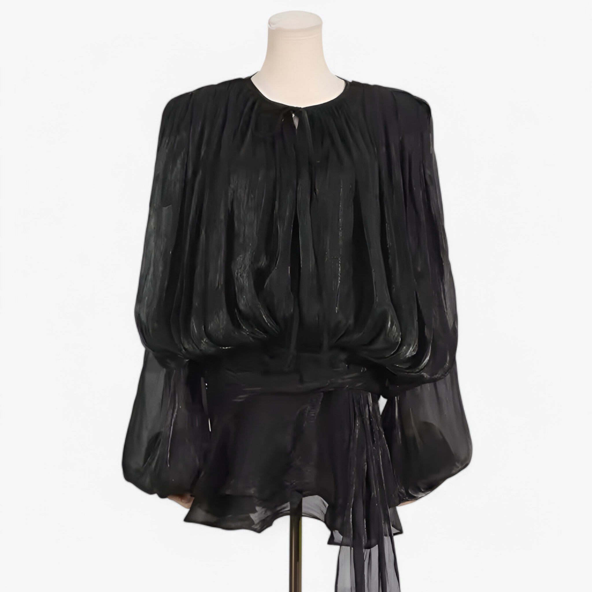 Alessia | Elegant dress with pretty ruffles and lantern sleeves