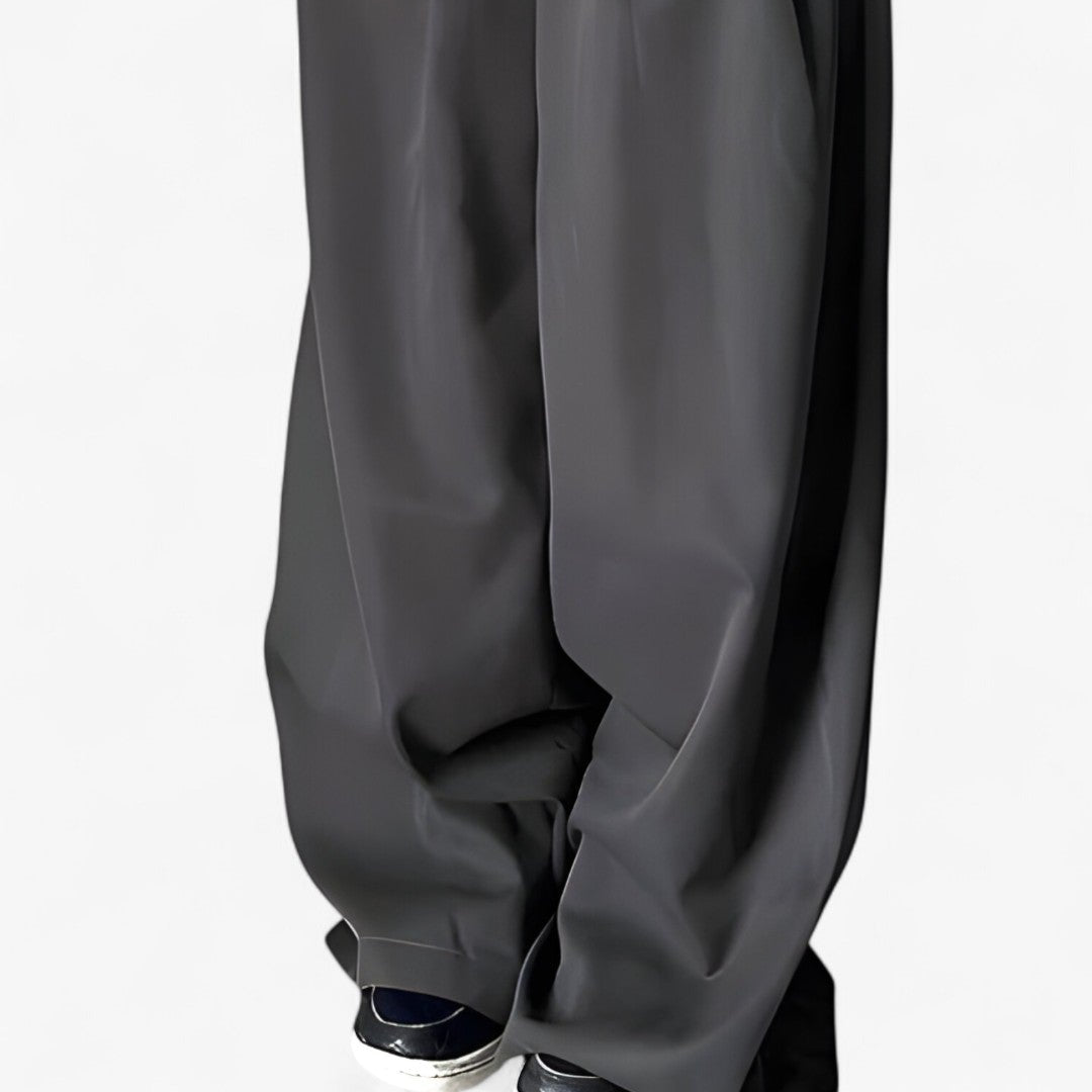 Alina | Wide-leg trousers - High-waisted & retro office style