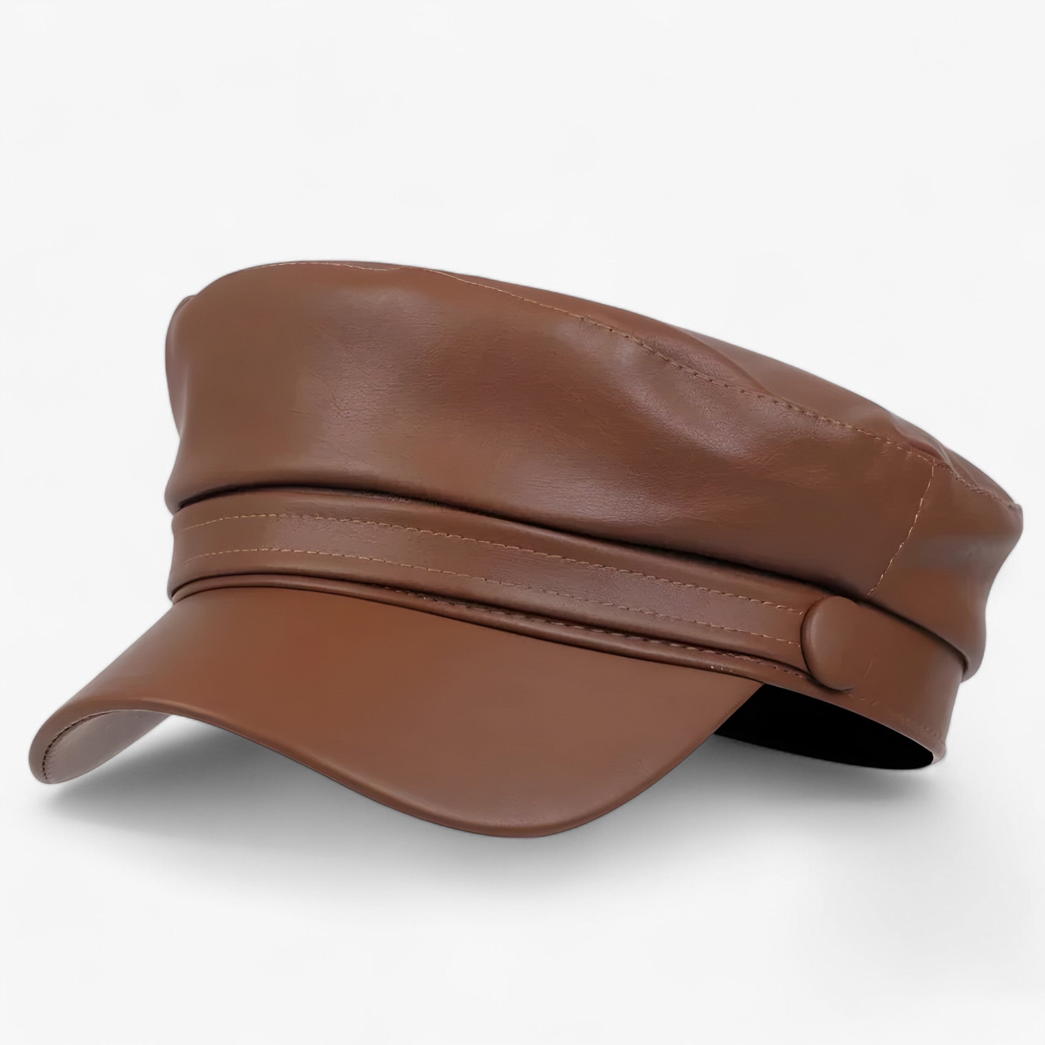 Nova | Octagonal flat cap | PU leather hat