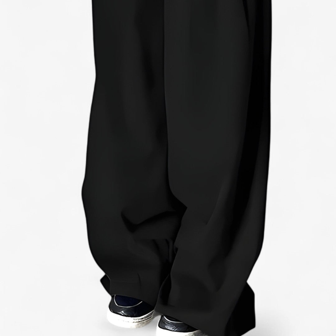 Alina | Wide-leg trousers - High-waisted & retro office style