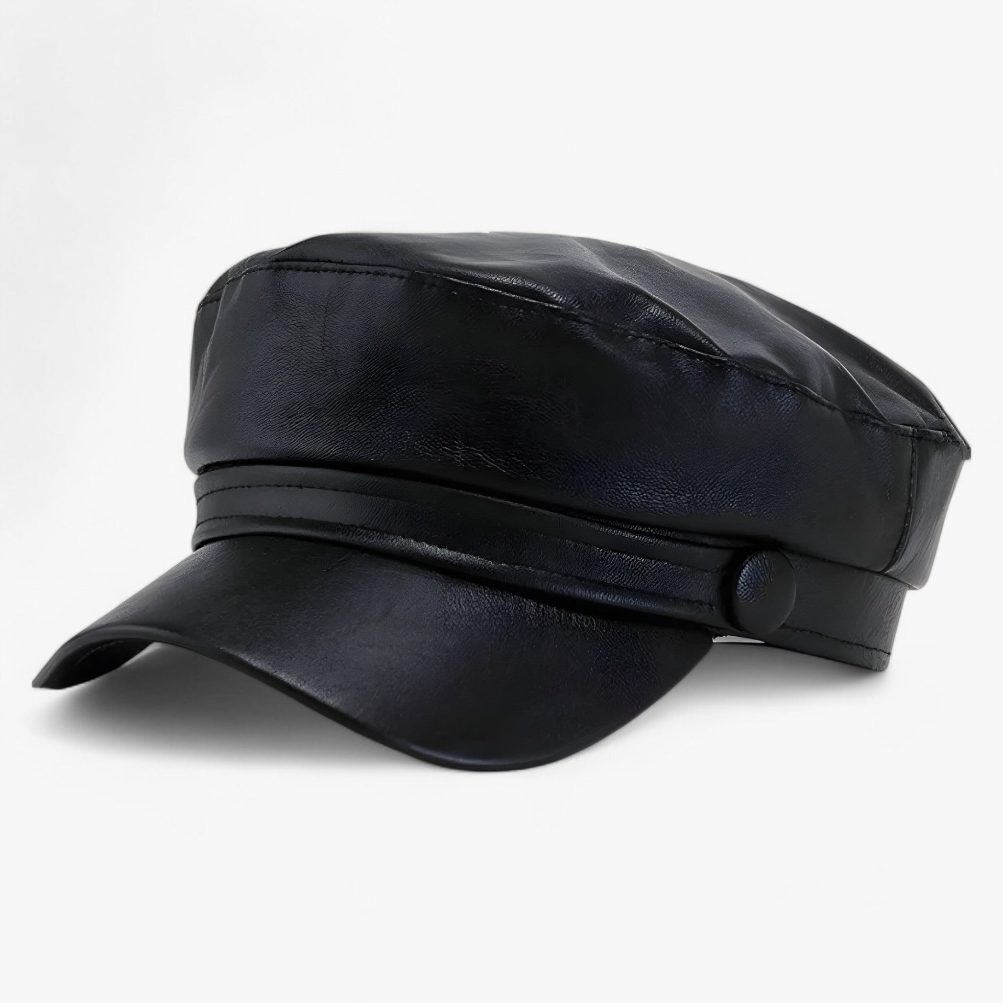Nova | Octagonal flat cap | PU leather hat