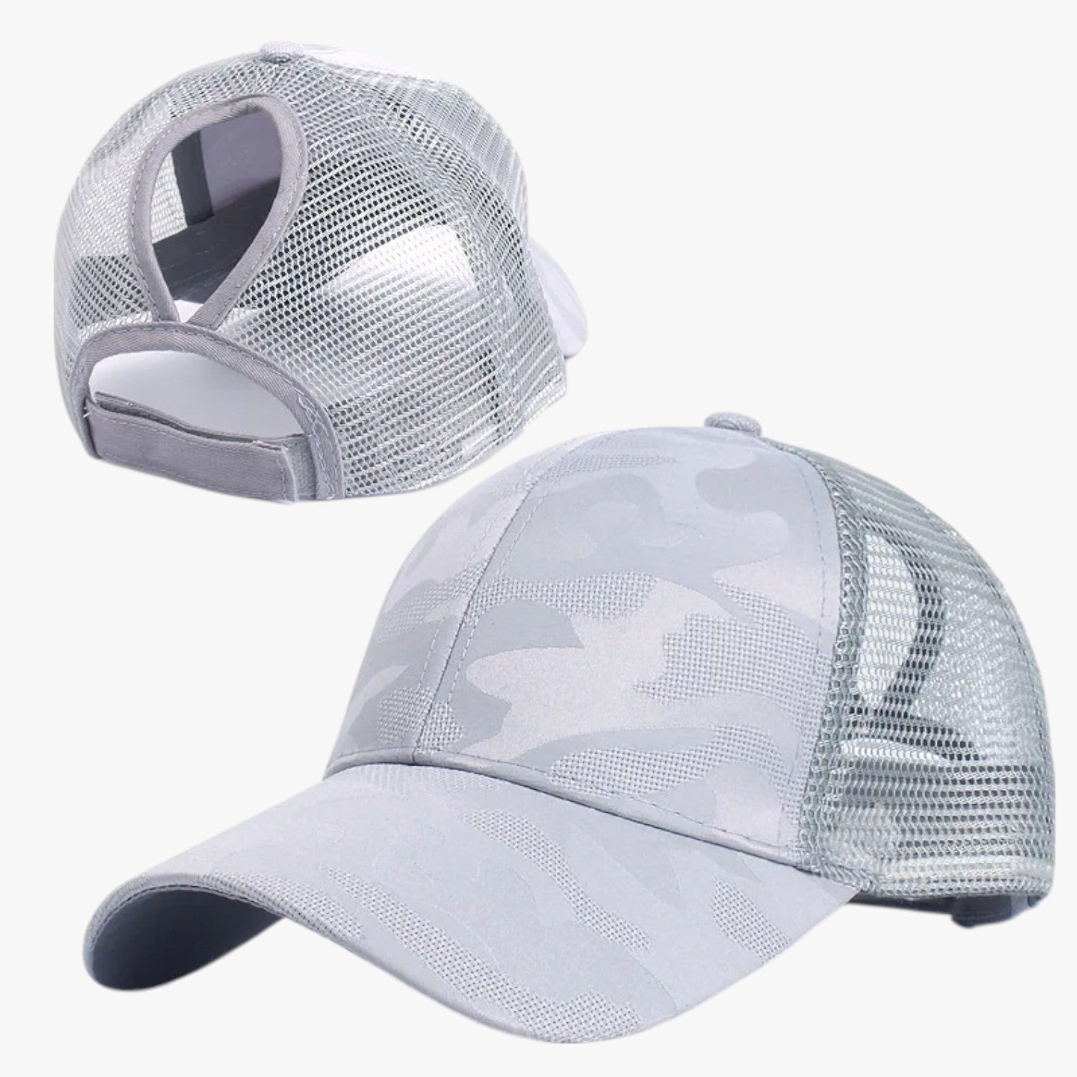 Blaire | Summer hat in camo with net and tuft