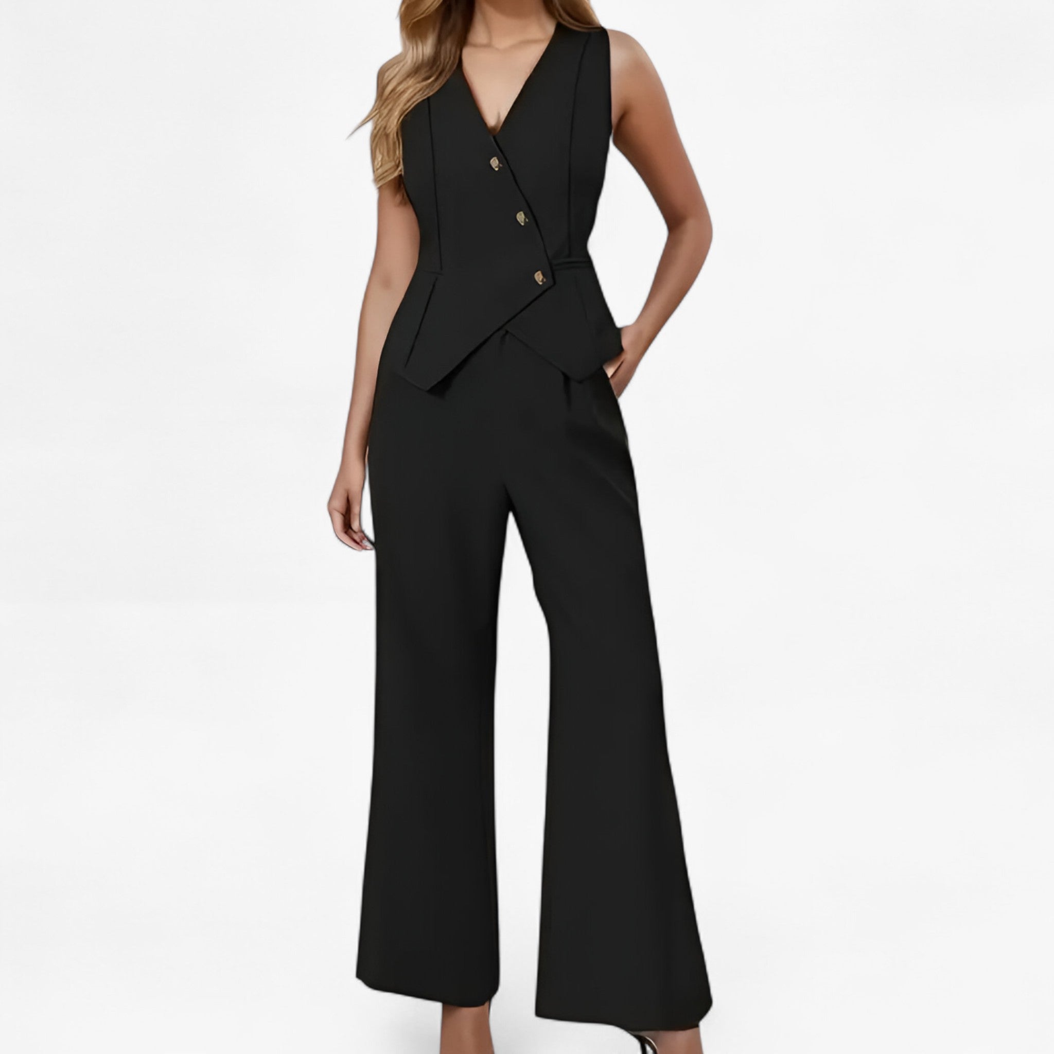Anika – Sleeveless suit for effortless elegance