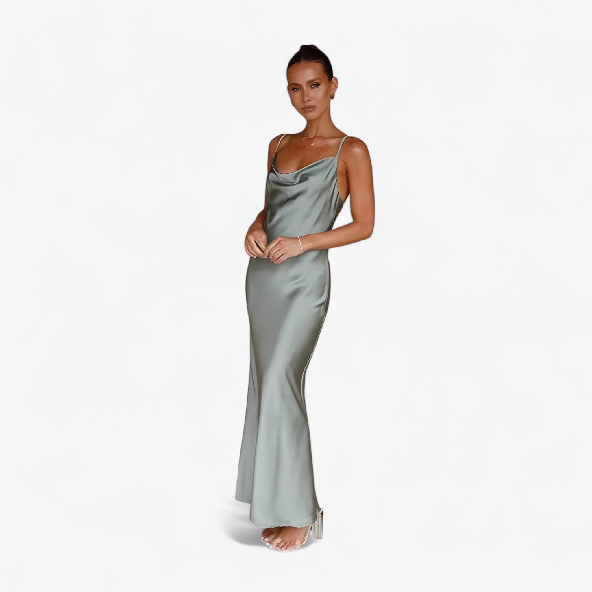 Dianne | Elegant Long Silk Dress