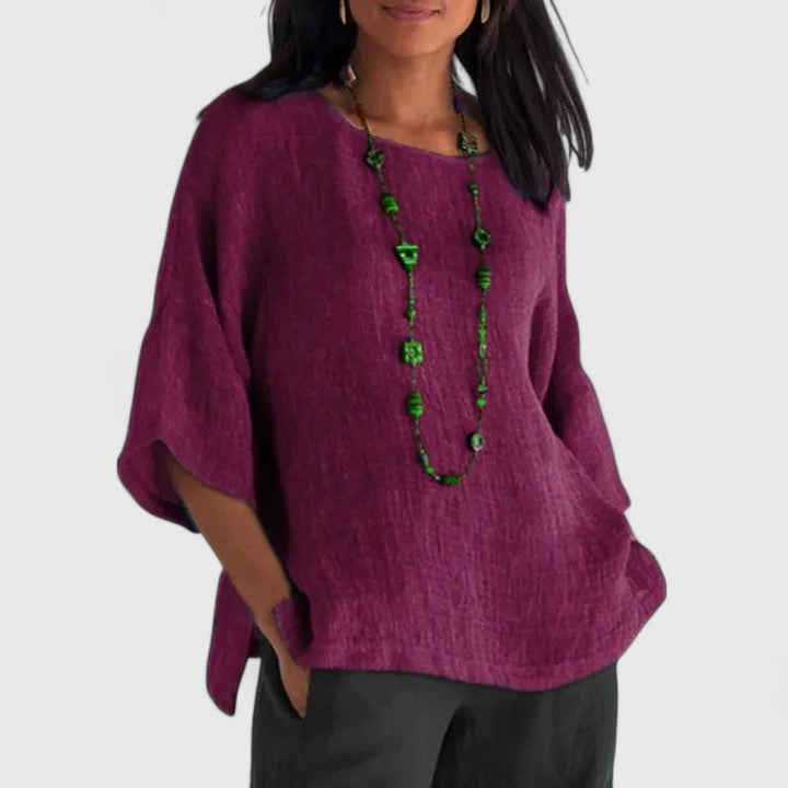 Mireille Cozy-Chic Blouse — Effortless Style, All-Day Comfort