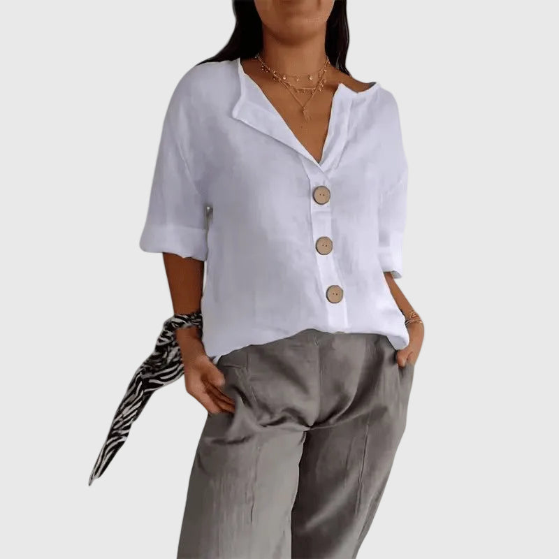 Cathlyn Elegant Blouse - Timeless Sophistication for Any Occasion