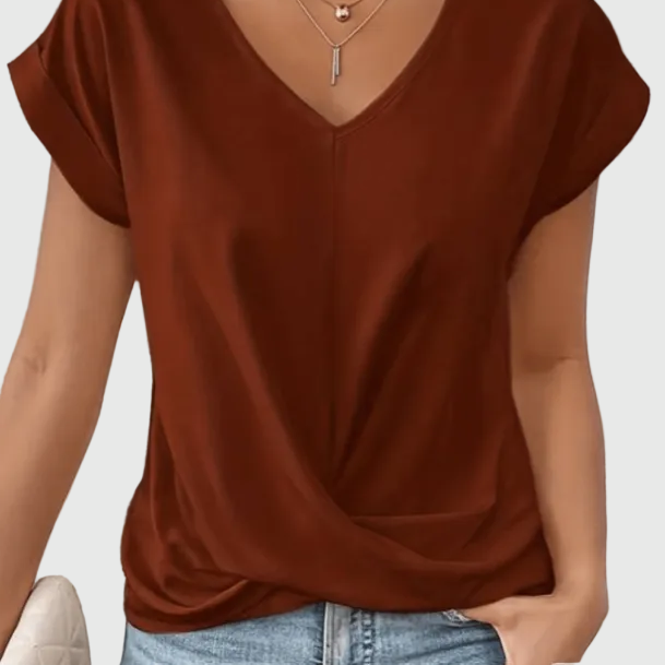 Maray | Flattering V-Neck Top for Effortless Style