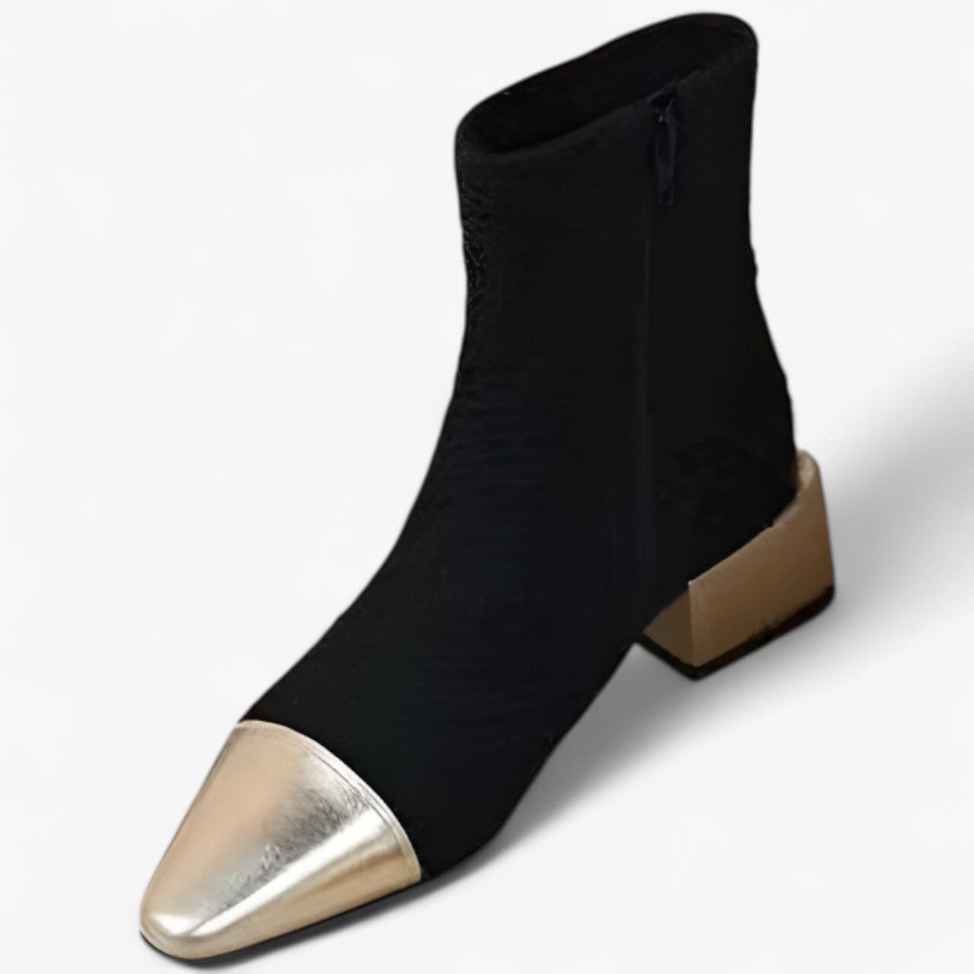 Selene | Elegant ankle boots with a slim heel and a pointed toe