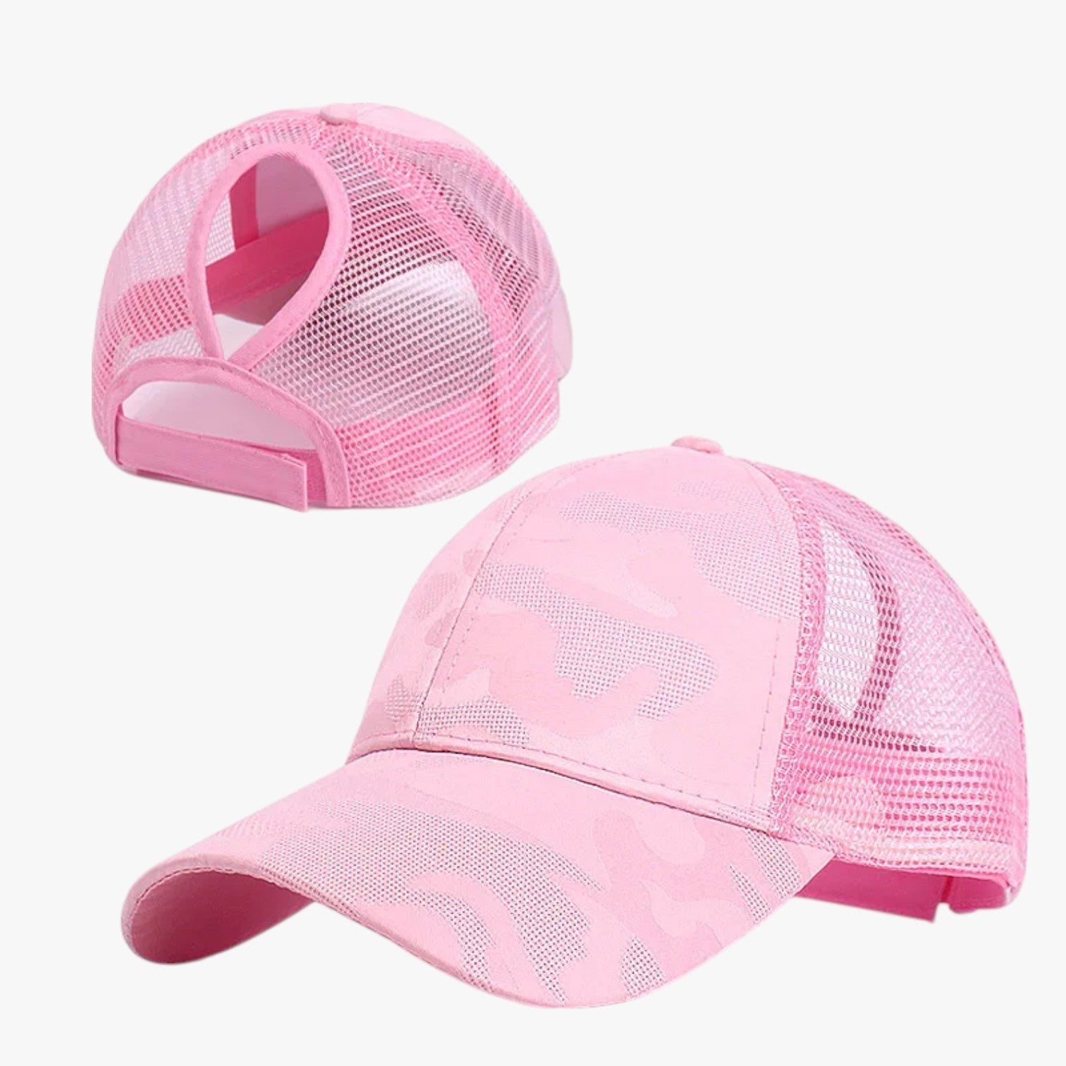 Blaire | Summer hat in camo with net and tuft