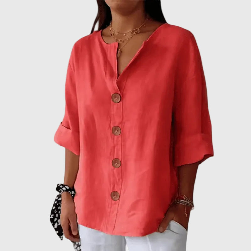 Cathlyn Elegant Blouse - Timeless Sophistication for Any Occasion