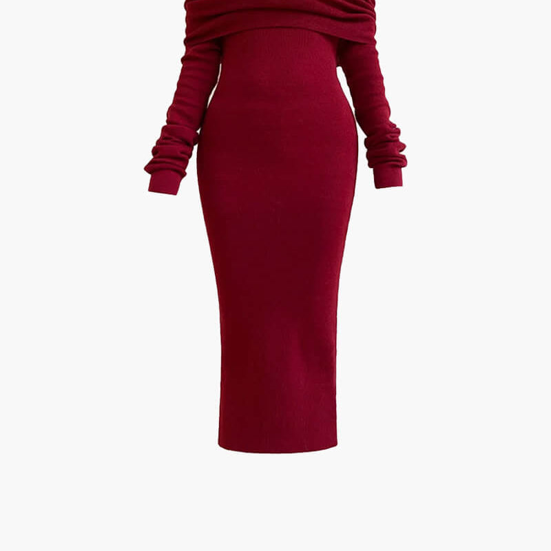 Knit Maxi Dress - Soft Knitted Comfort for Effortless Elegance