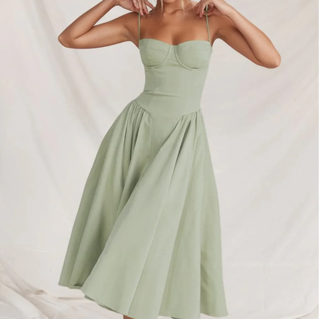 Briallen Fresh Structured Dress - Sleek, Modern Silhouette
