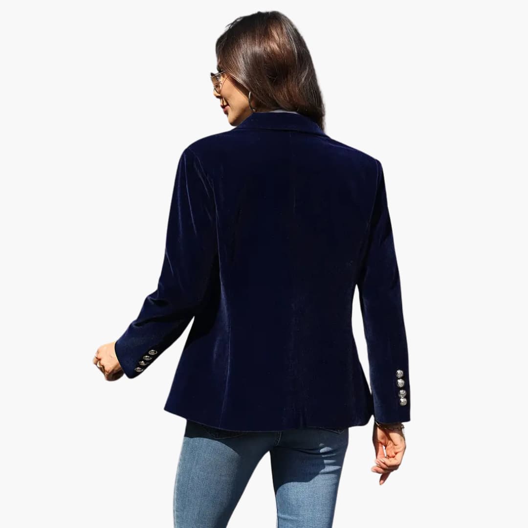 Elegant Retro Blazer, Single-Breasted - Timeless Chic
