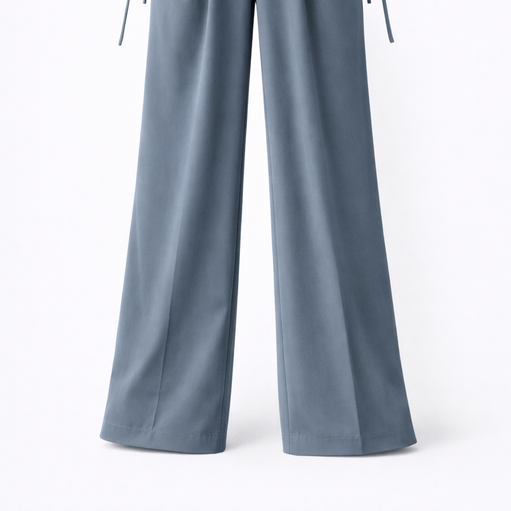 Alina | Wide-leg trousers - High-waisted & retro office style