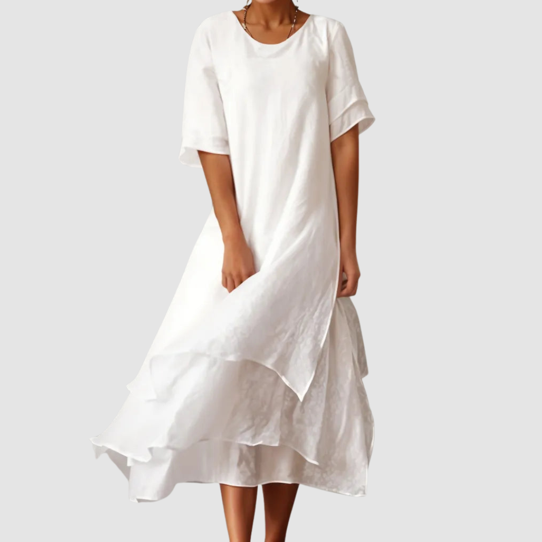 Elegant Flowy Loose-Fit Dress