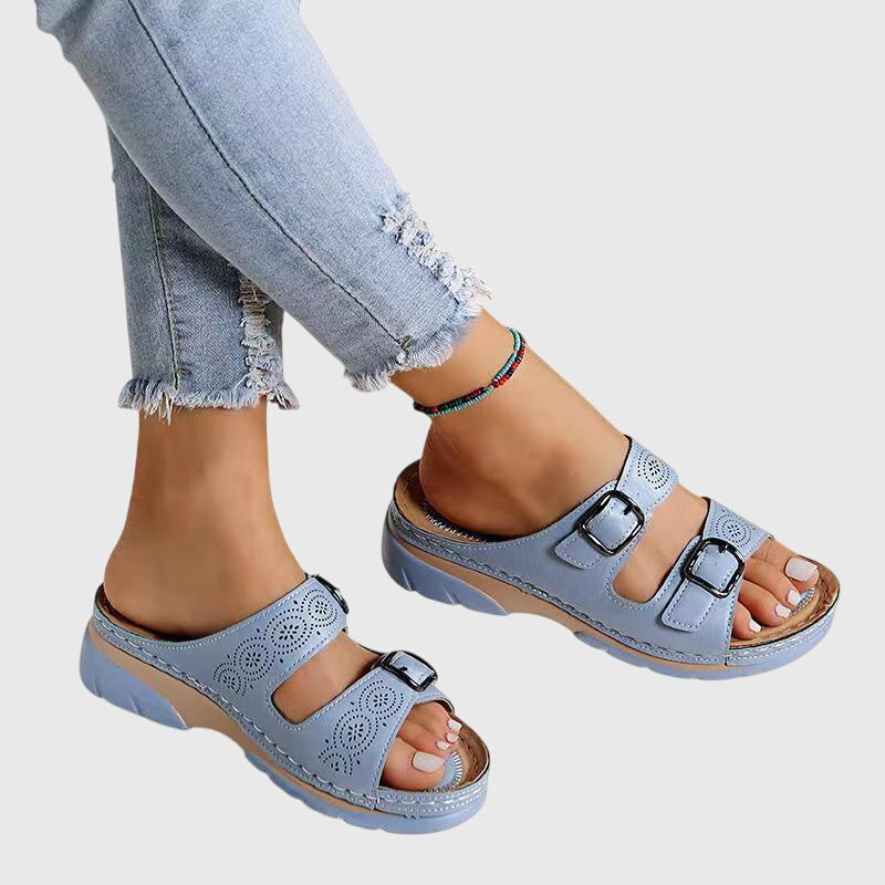 Diora™ Premium Leather Orthopedic Sandals - All-Day Comfort & Superior Support