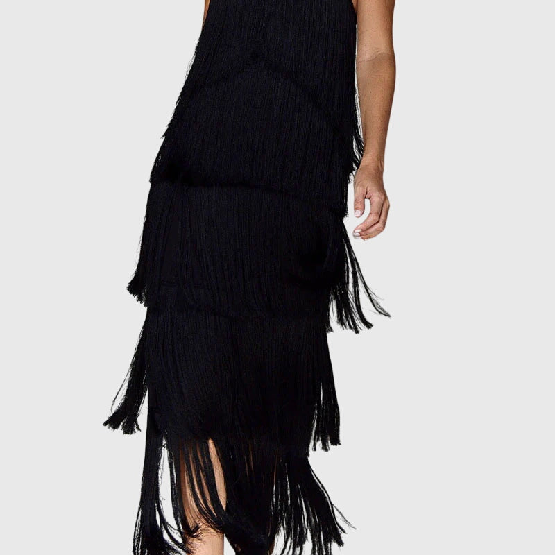 Artiselle Tassel Dress - Elegant Fringe Detail