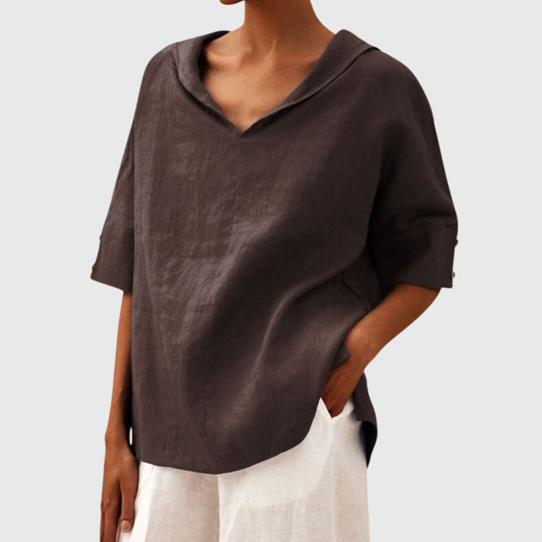 Joanna™ Relaxed-Fit Casual Blouse — Effortless Comfort with Everyday Style