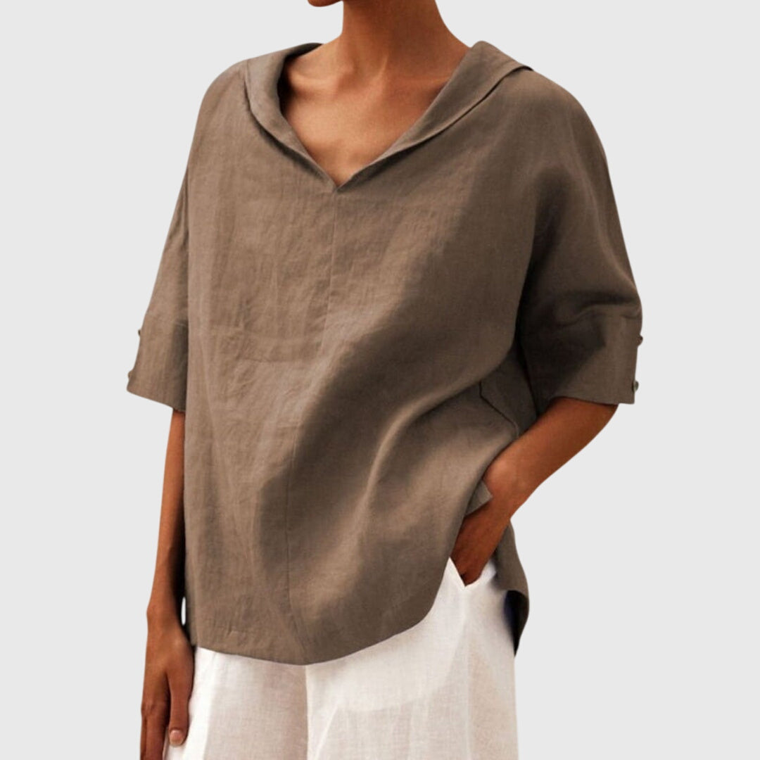 Joanna™ Relaxed-Fit Casual Blouse — Effortless Comfort with Everyday Style
