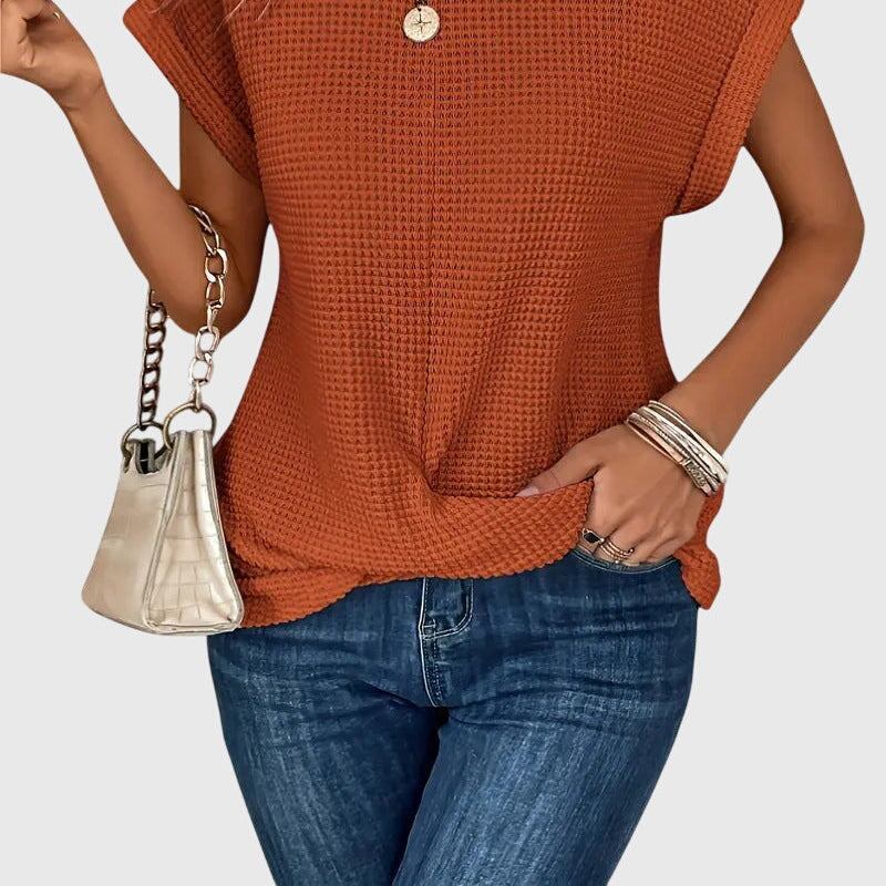 Isa™ Timeless Chic Crew-Neck Blouse