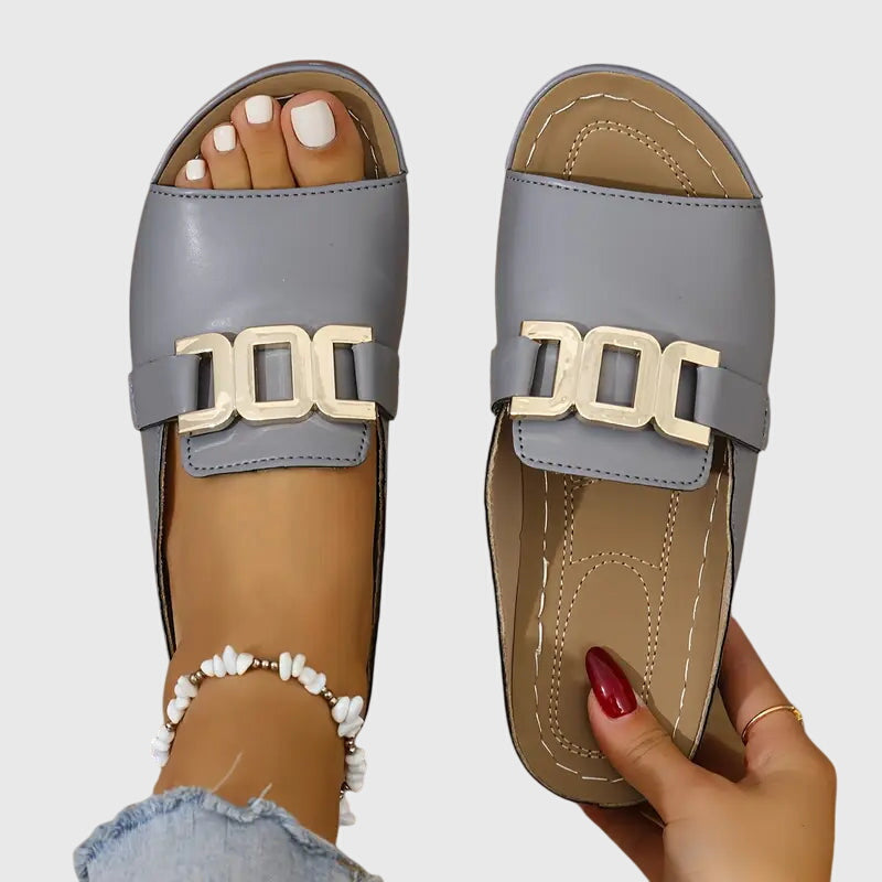 Kathryn™ Cozy Buckle Sandals — Effortless Comfort, Everyday Style
