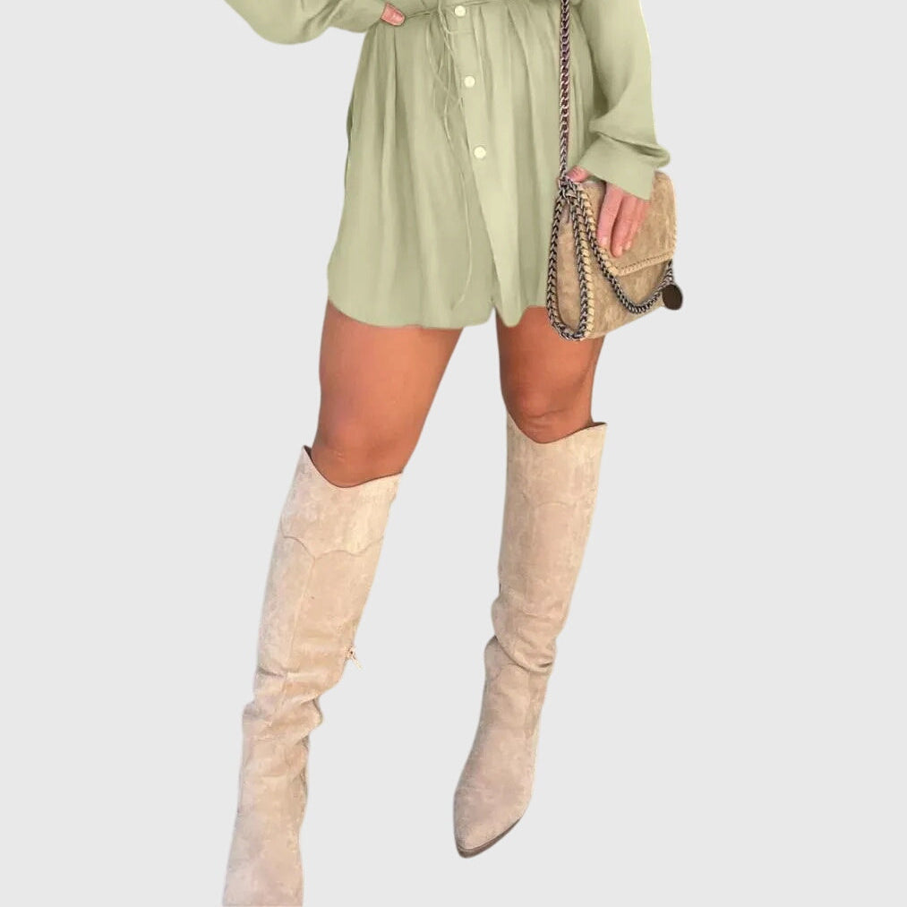 Nova | Effortlessly Elegant Romper Dress for a Polished Look