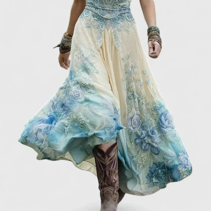 Sydneighh | Elegant Maxi Dress with Flowing Silhouette