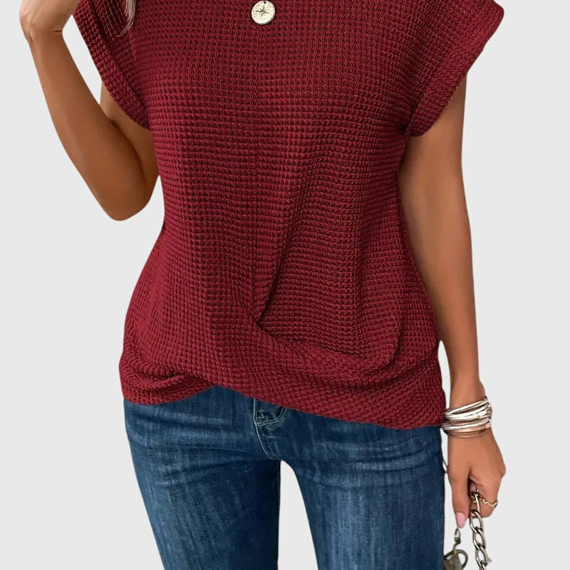 Isa™ Timeless Chic Crew-Neck Blouse