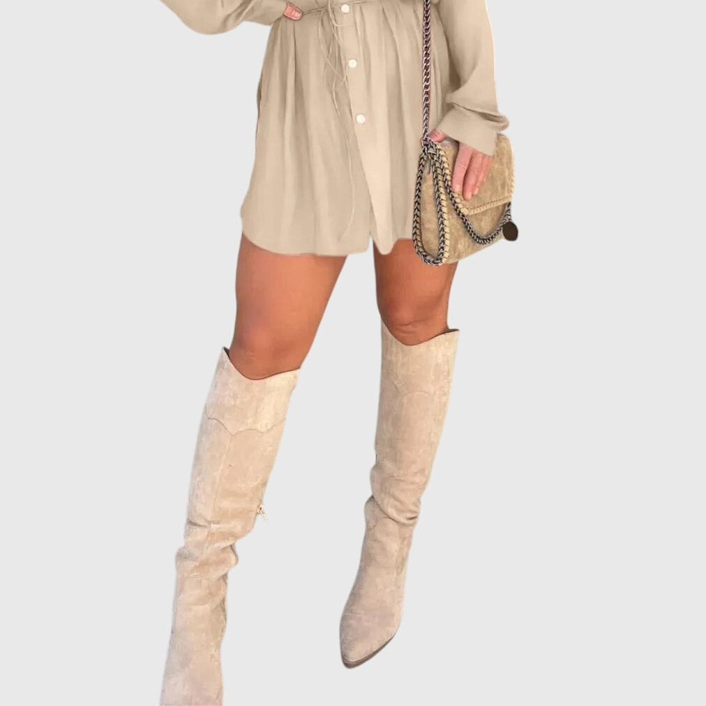 Nova | Effortlessly Elegant Romper Dress for a Polished Look