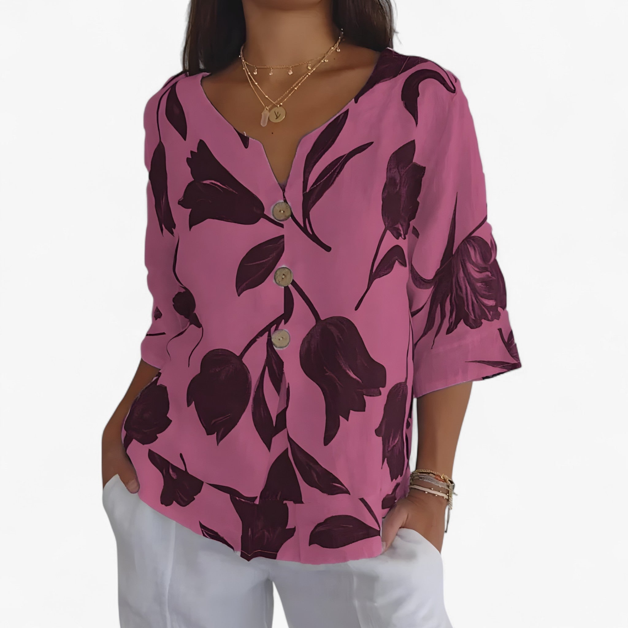 Selah | Blouse with floral print