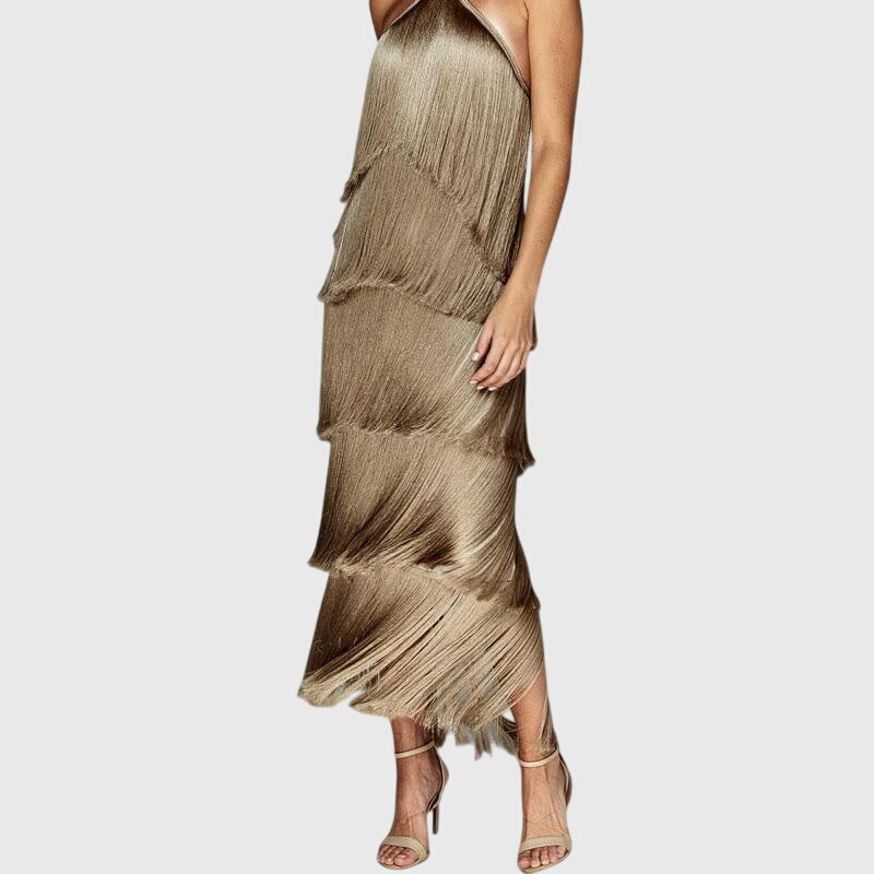 Artiselle Tassel Dress - Elegant Fringe Detail