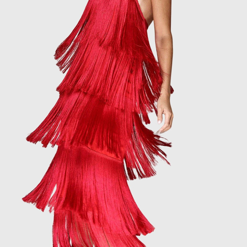 Artiselle Tassel Dress - Elegant Fringe Detail
